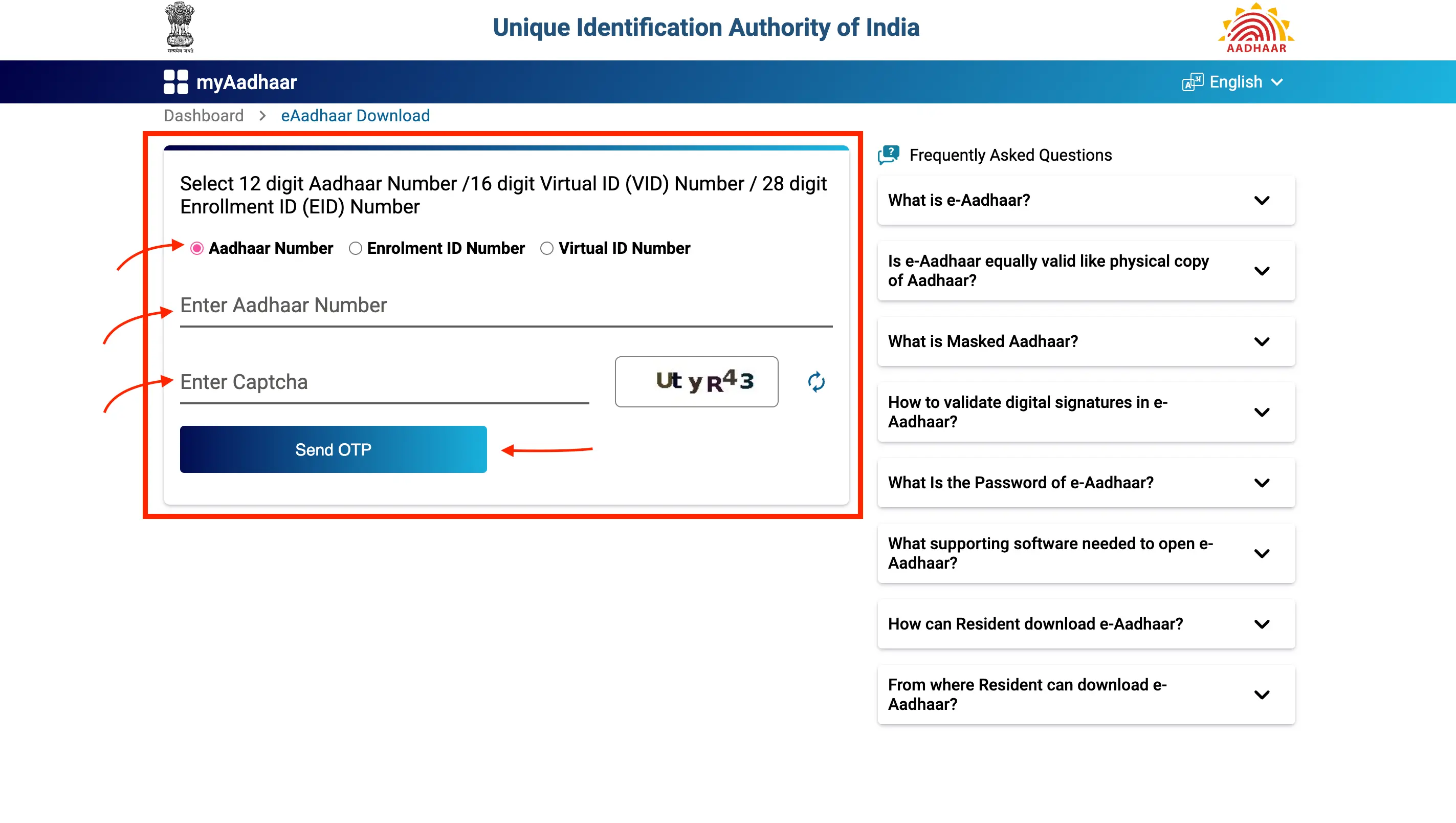 Baal Aadhaar Card Download