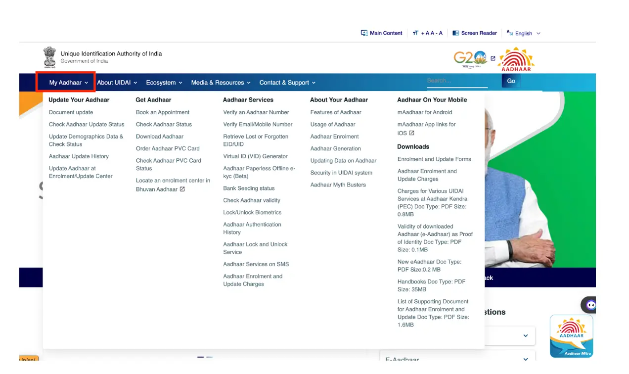 Check Aadhaar & Bank Account Linking Status Online