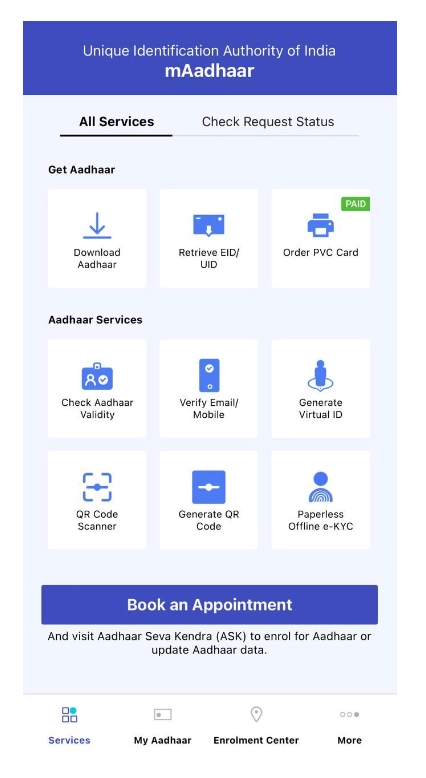 Update Aadhaar Details on mAadhaar App